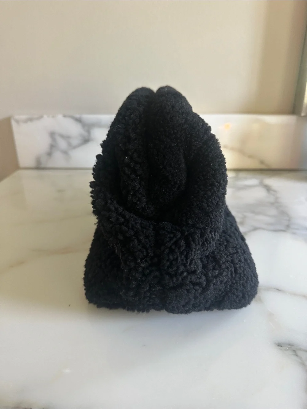 St. Agni Black Sherpa Clutch Bag